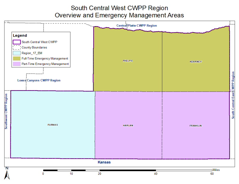 South Central West Community Wildfire Protection Plan Map.