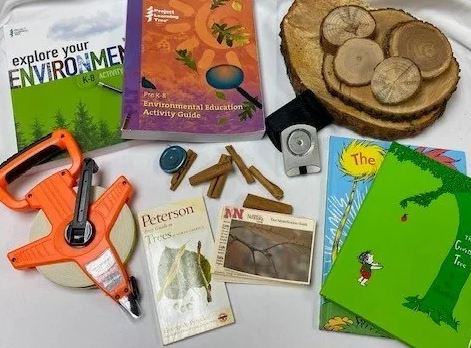 Material included in a Tree Trunks learning kit.