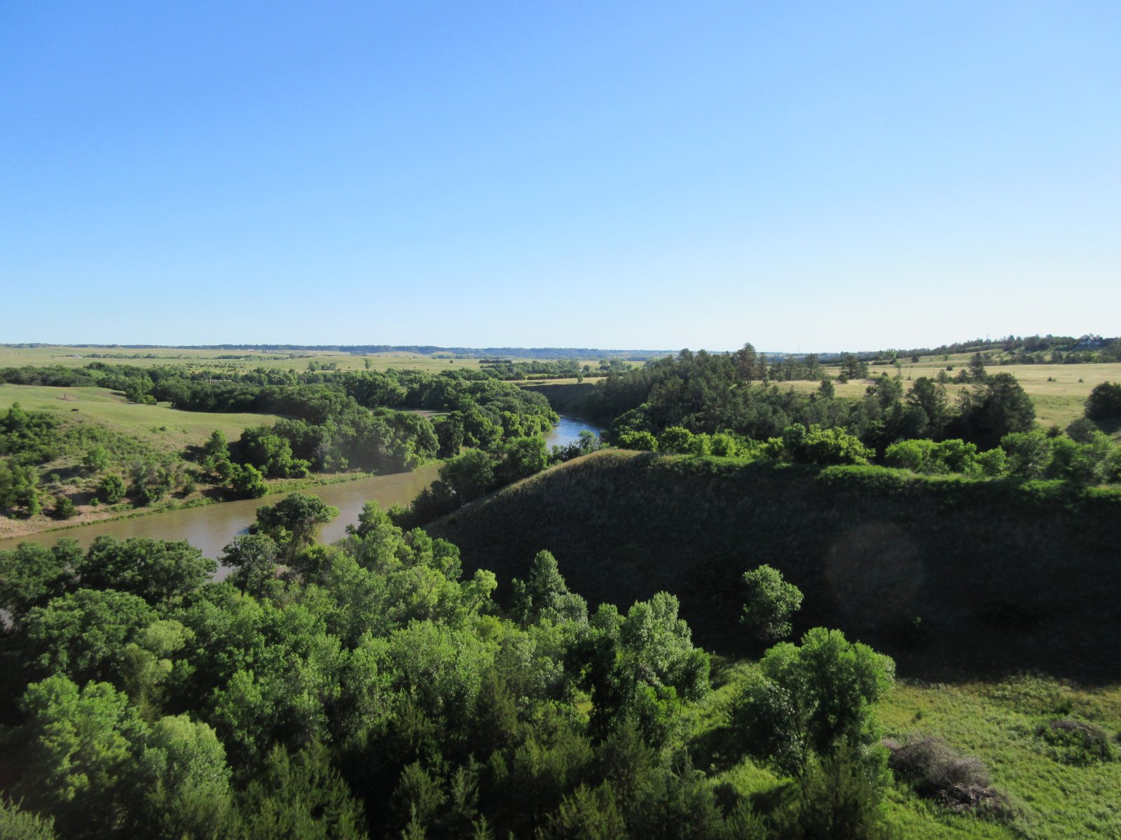 Niobrara Valley river system landscape. 