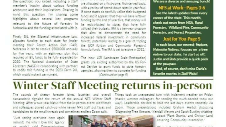 This is the cover photo of the March 2023 issue of Our Neck of the Woods