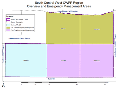 South Central West Community Wildfire Protection Plan Map.